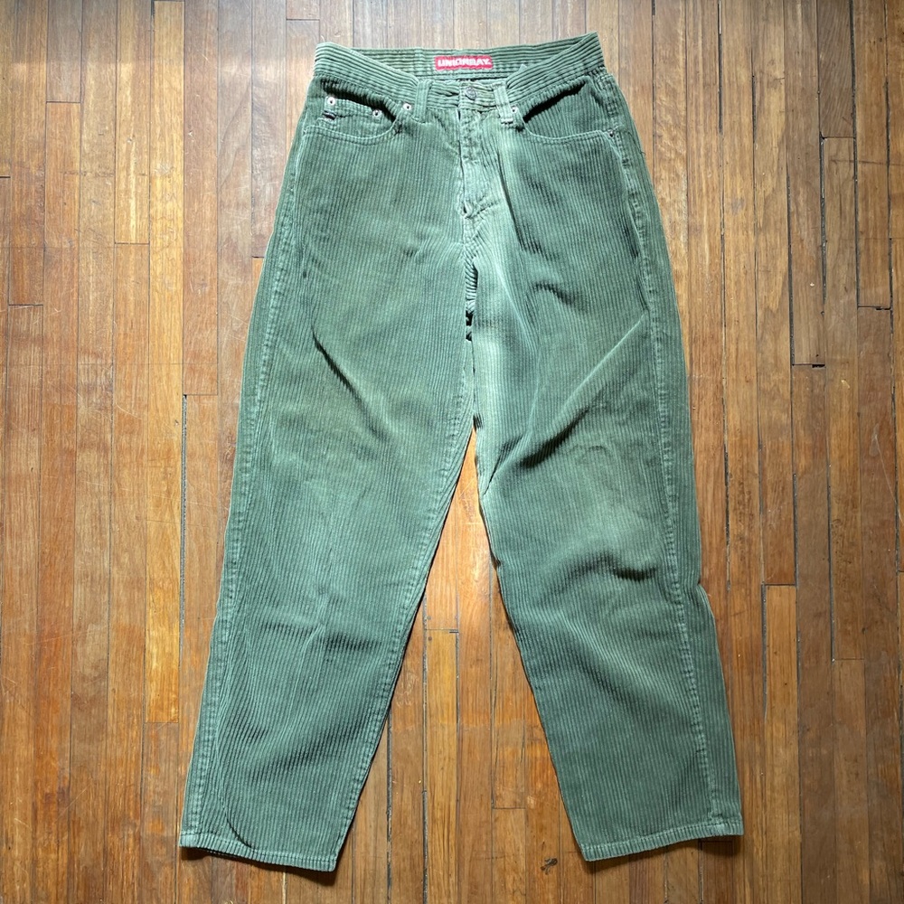 Y2K Union Bay green cords